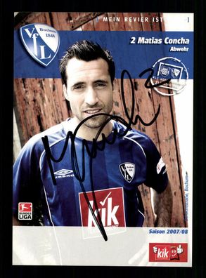 Matias Concha Autogrammkarte VFL Bochum 2007-08 Original Signiert