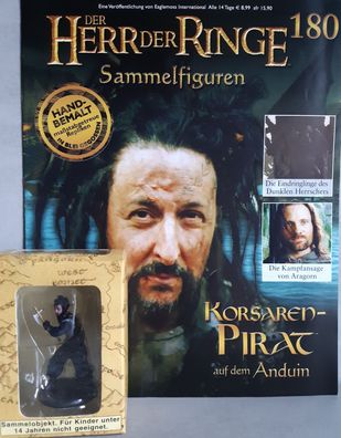 Herr der Ringe Figur: Korsaren-Pirat auf dem Anduin (# 180) OVP Heft Eaglemoss NEU