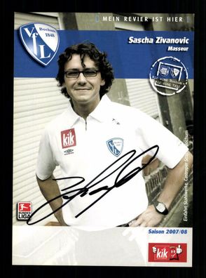 Sascha Zivanovic Autogrammkarte VFL Bochum 2007-08 Original Signiert