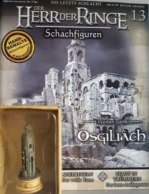 Herr der Ringe Figur: Weißer Turm Osgiliath #13 Schachfigur Sonderausgabe OVP + Heft