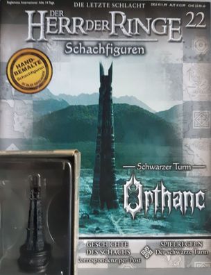 Herr der Ringe Figur: Schwarzer Turm Orthanc #22 Schachfigur Sonderausgabe OVP + Heft