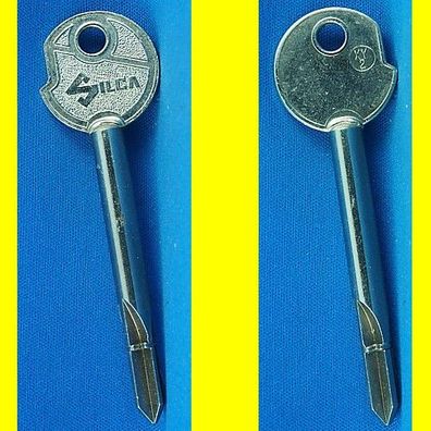 Silca XY2 - Kreuzbart Schlüssel Rohling - Gesamtlänge 85 mm