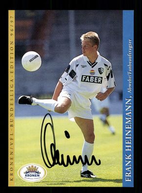 Frank Heinemann Autogrammkarte VfL Bochum 1996-97 1. Karte Original Signiert + 1
