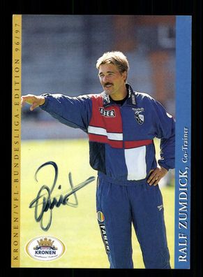Ralf Zumdick Autogrammkarte VfL Bochum 1996-97 1. Karte Original Signiert