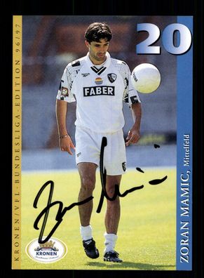 Zoran Mamic Autogrammkarte VfL Bochum 1996-97 1. Karte Original Signiert