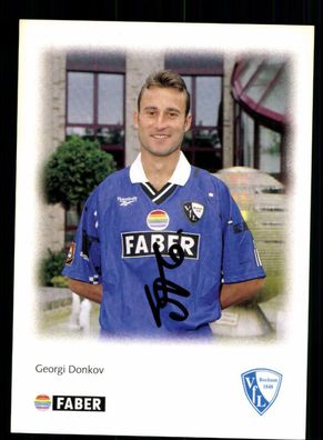 Georgi Donkov Autogrammkarte VfL Bochum 1996-97 2. Karte Original Signiert