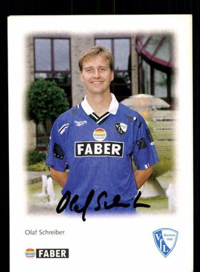 Olaf Schreiber Autogrammkarte VfL Bochum 1996-97 2. Karte Original Signiert