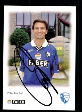Peter Peschel Autogrammkarte VfL Bochum 1996-97 2. Karte Original Signiert