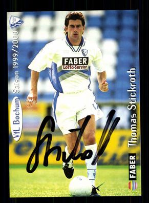 Thomas Stickroth Autogrammkarte VfL Bochum 1999-00 Original Signiert