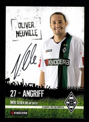 Oliver Neuville Autogrammkarte Borussia Mönchengladbach 2008-09 Original