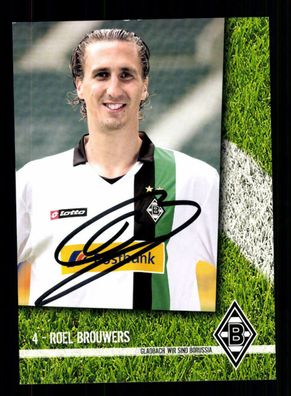 Roel Brouwers Autogrammkarte Borussia Mönchengladbach 2009-10 Original