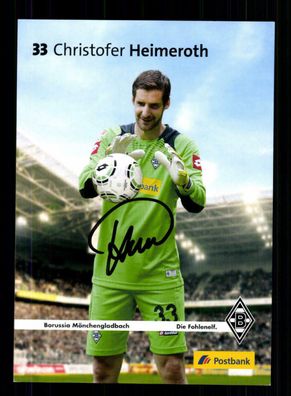 Christofer Heimeroth Autogrammkarte Borussia Mönchengladbach 2012-13 Original