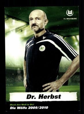 Andreas Herbst Autogrammkarte VFL Wolfsburg 2009-10 Original Signiert