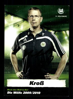 Manfred Kroß Autogrammkarte VFL Wolfsburg 2009-10 Original Signiert