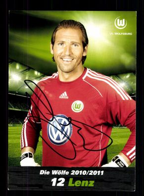 Andre Lenz Autogrammkarte VFL Wolfsburg 2010-11 Original Signiert