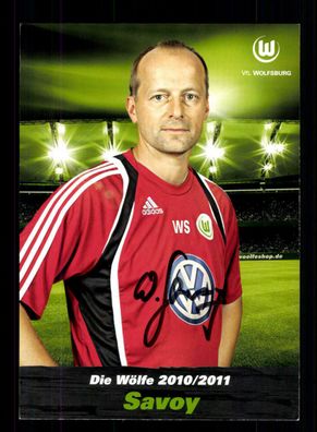 Wolfhard Savoy Autogrammkarte VFL Wolfsburg 2010-11 Original Signiert