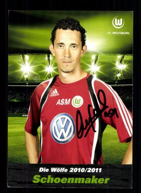 Alessandro Schoenemaker Autogrammkarte VFL Wolfsburg 2010-11 Original Signiert