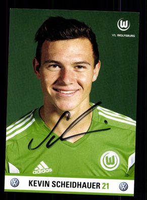Kevin Scheidhauer Autogrammkarte VFL Wolfsburg 2011-12 Original Signiert