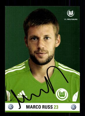 Marco Russ Autogrammkarte VFL Wolfsburg 2011-12 Original Signiert