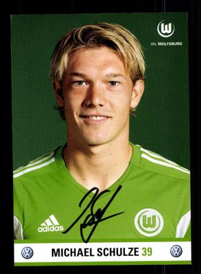 Michael Schulze Autogrammkarte VFL Wolfsburg 2011-12 Original Signiert