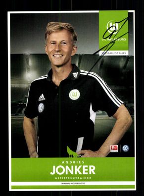 Andries Jonker Autogrammkarte VFL Wolfsburg 2012-13 Original Signiert