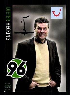 Dieter Hecking Autogrammkarte Hannover 96 2008-09 Original Signiert