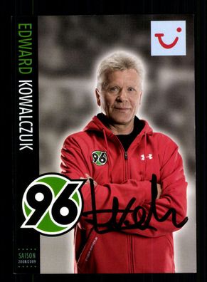 Edward Kowalczuk Autogrammkarte Hannover 96 2008-09 Original Signiert