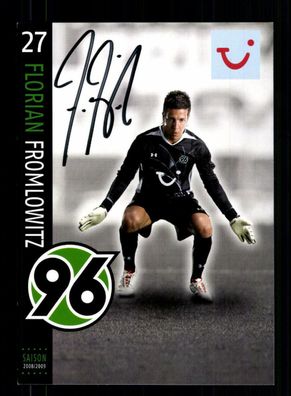 Florian Fromlowitz Autogrammkarte Hannover 96 2008-09 Original Signiert