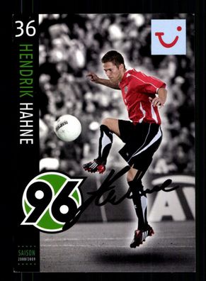 Hendrik Hahne Autogrammkarte Hannover 96 2008-09 Original Signiert