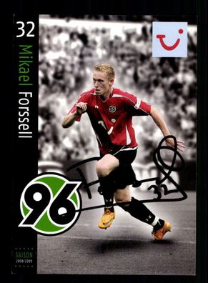 Mikael Forssell Autogrammkarte Hannover 96 2008-09 Original Signiert