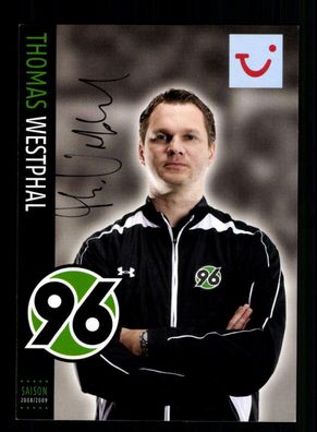 Thomas Westphal Autogrammkarte Hannover 96 2008-09 Original Signiert