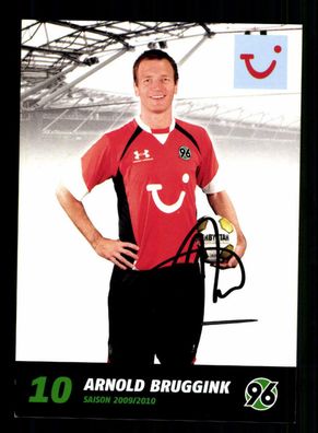 Arnold Bruggink Autogrammkarte Hannover 96 2009-10 Original Signiert