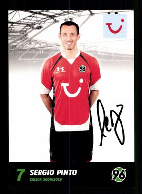Sergio Pinto Autogrammkarte Hannover 96 2009-10 Original Signiert
