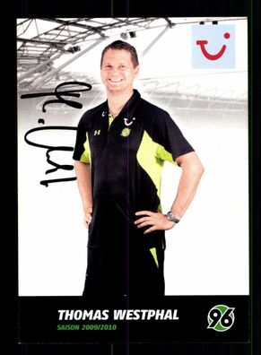 Thomas Westphal Autogrammkarte Hannover 96 2009-10 Original Signiert
