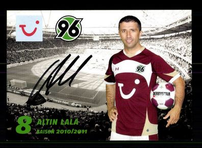 Altin Lala Autogrammkarte Hannover 96 2010-11 Original Signiert