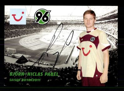 Björn Niklas Pabel Autogrammkarte Hannover 96 2010-11 Original Signiert