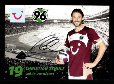 Christian Schulz Autogrammkarte Hannover 96 2010-11 Original Signiert