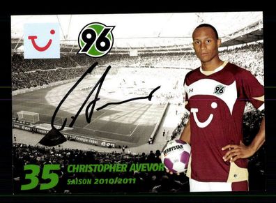 Christopher Avevor Autogrammkarte Hannover 96 2010-11 Original Signiert