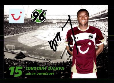 Constant Djakpa Autogrammkarte Hannover 96 2010-11 Original Signiert