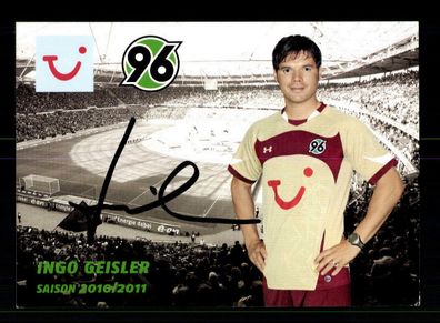 Ingo Geisler Autogrammkarte Hannover 96 2010-11 Original Signiert