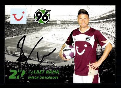 Valdet Rama Autogrammkarte Hannover 96 2010-11 Original Signiert