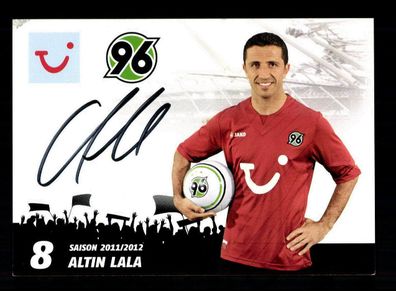 Altin Lala Autogrammkarte Hannover 96 2011-12 Original Signiert
