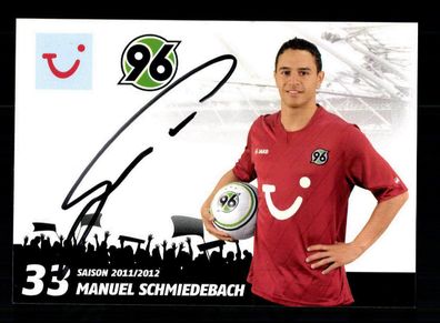 Manuel Schmiedebach Autogrammkarte Hannover 96 2011-12 Original Signiert