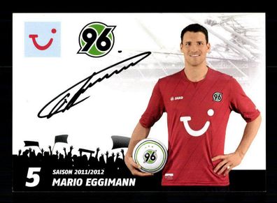 Mario Eggimann Autogrammkarte Hannover 96 2011-12 Original Signiert