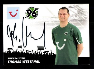 Thomas Westphal Autogrammkarte Hannover 96 2011-12 Original Signiert