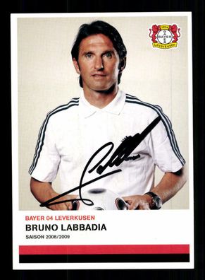 Bruno Labbadia Autogrammkarte Bayer Leverkusen 2008-09 1. Karte Original
