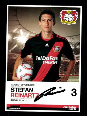 Stefan Reinartz Autogrammkarte Bayer Leverkusen 2010-11 Original Signiert + 2
