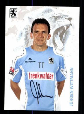 Jürgen Wittmann Autogrammkarte TSV 1860 München 2008-09 Original Signiert