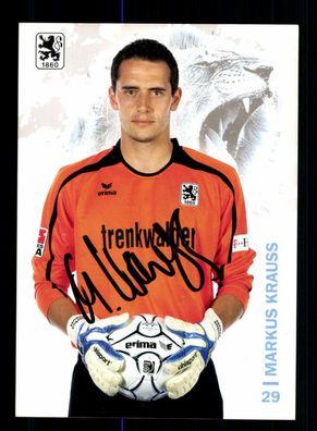 Markus Krauss Autogrammkarte TSV 1860 München 2008-09 Original Signiert
