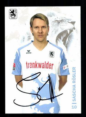 Sascha Rösler Autogrammkarte TSV 1860 München 2008-09 Original Signiert